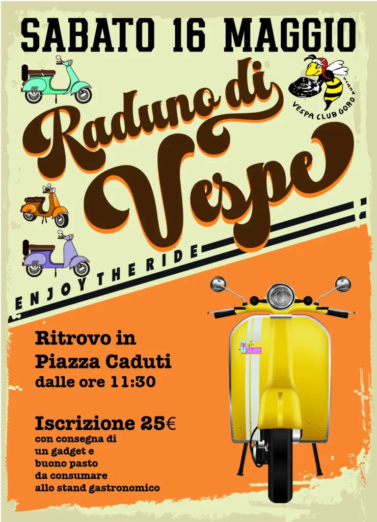 Locandina del Raduno di Vespe della Sagra di Lavezzola